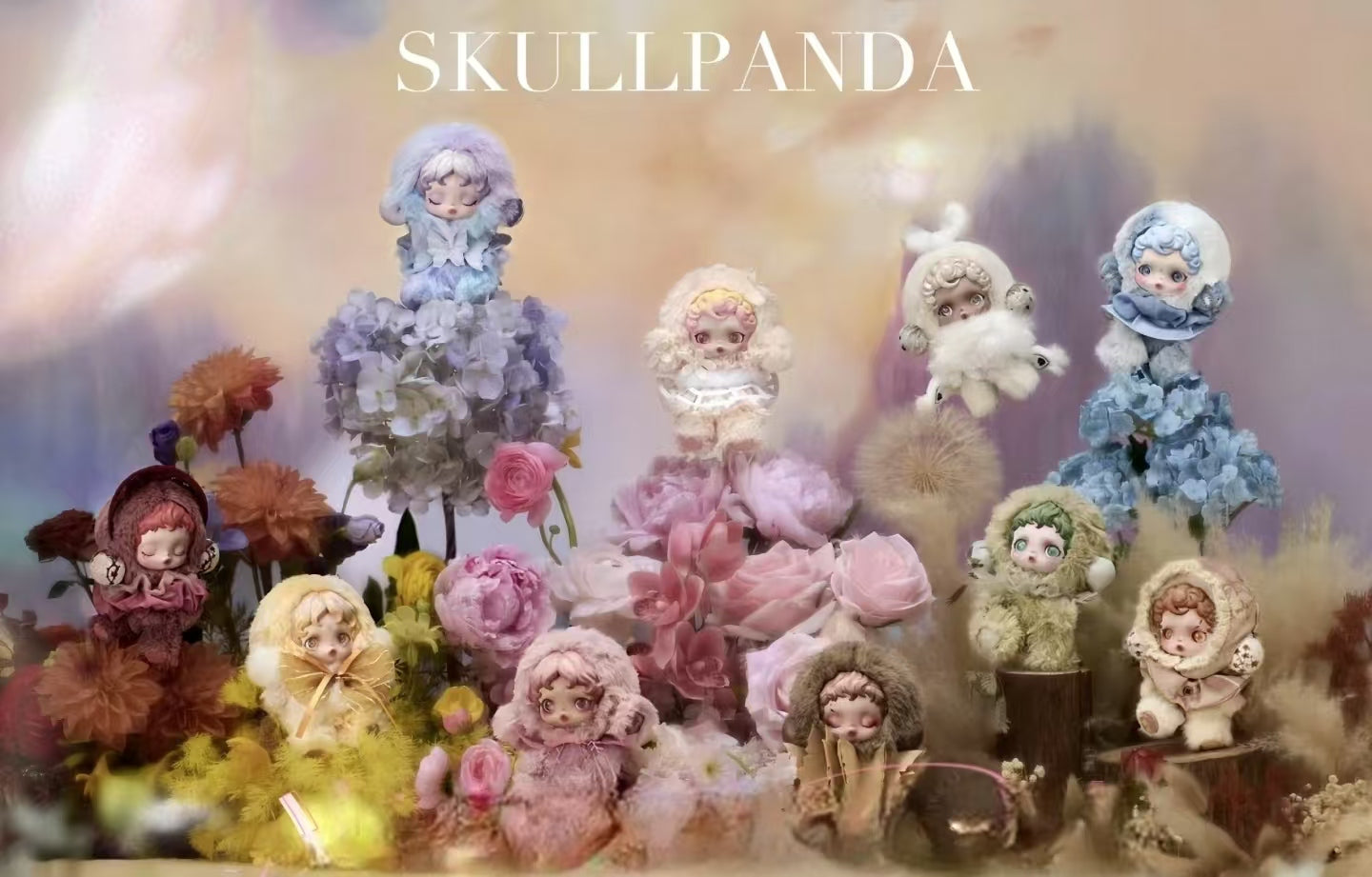 SKULL PANDA V2 L impressionnisme Series Plush doll