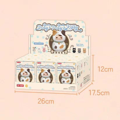 PUCKY Roly Poly Kitty Series Vinyl Plush