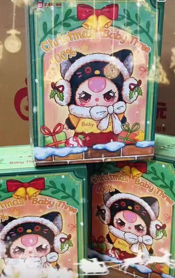 BABY Three -Christmas 400% Plush Blind Box