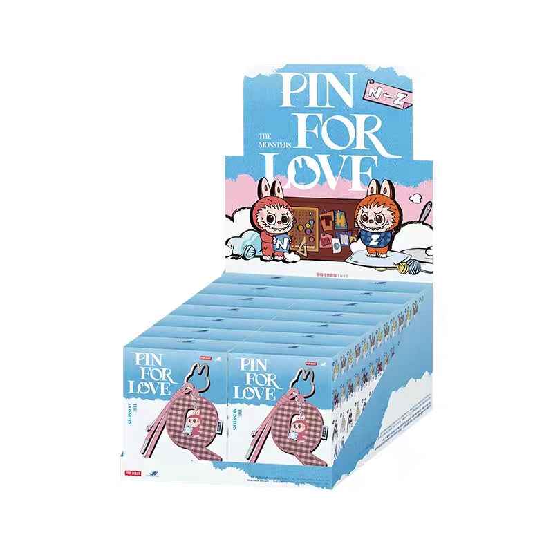 THE MONSTERS Pin for Love Series-Letter Pendant Blind Box (N-Z)