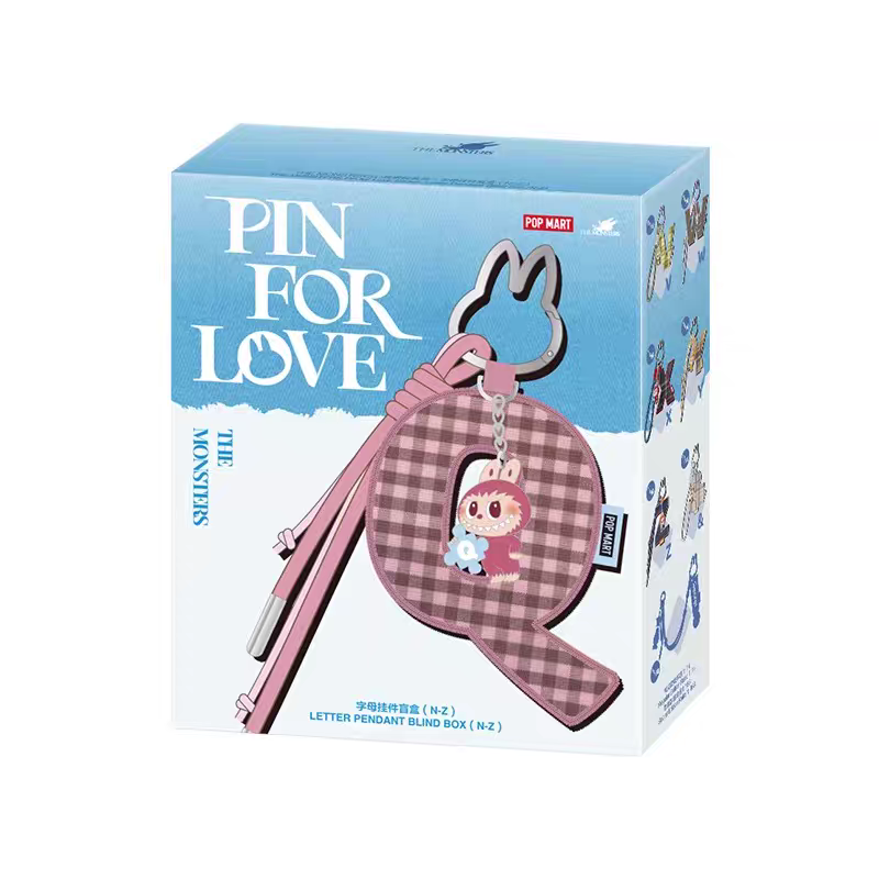 THE MONSTERS Pin for Love Series-Letter Pendant Blind Box (N-Z)