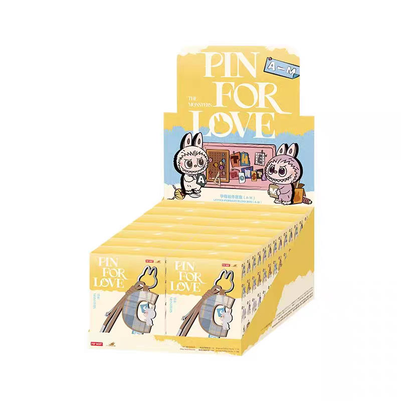 THE MONSTERS Pin for Love Series-Letter Pendant Blind Box (A-M)(ship from USA)