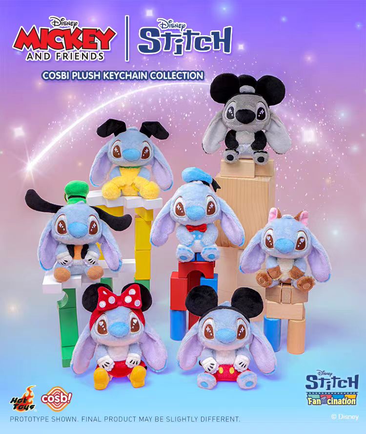 Stitch Cosbi Plush Keychain Collection
