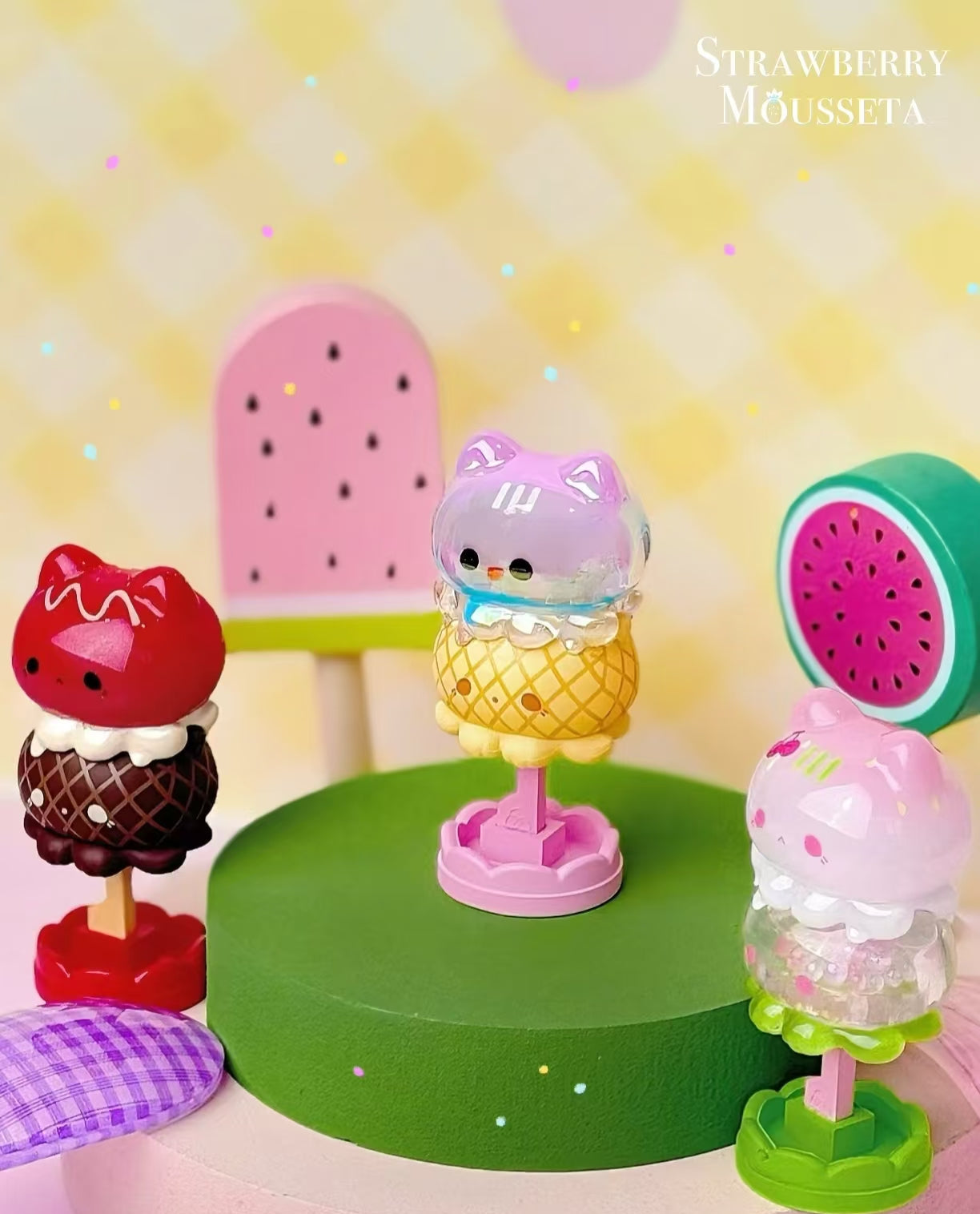 Octcats'ice cream series pop bean