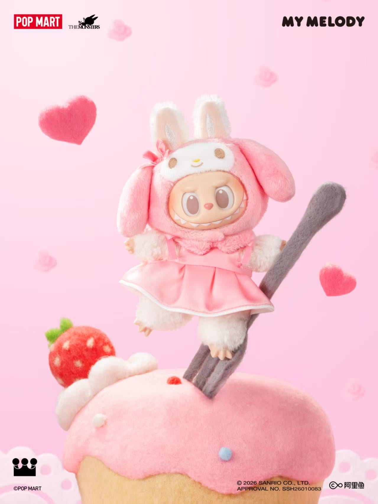 THE MONSTERS × Hello Kitty and Friends Series-Vinyl Plush Pendant Blind Box