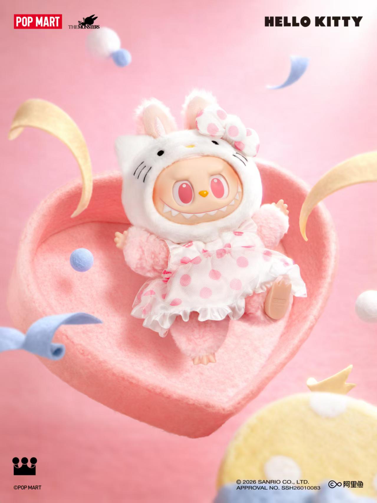 THE MONSTERS × Hello Kitty and Friends Series-Vinyl Plush Pendant Blind Box