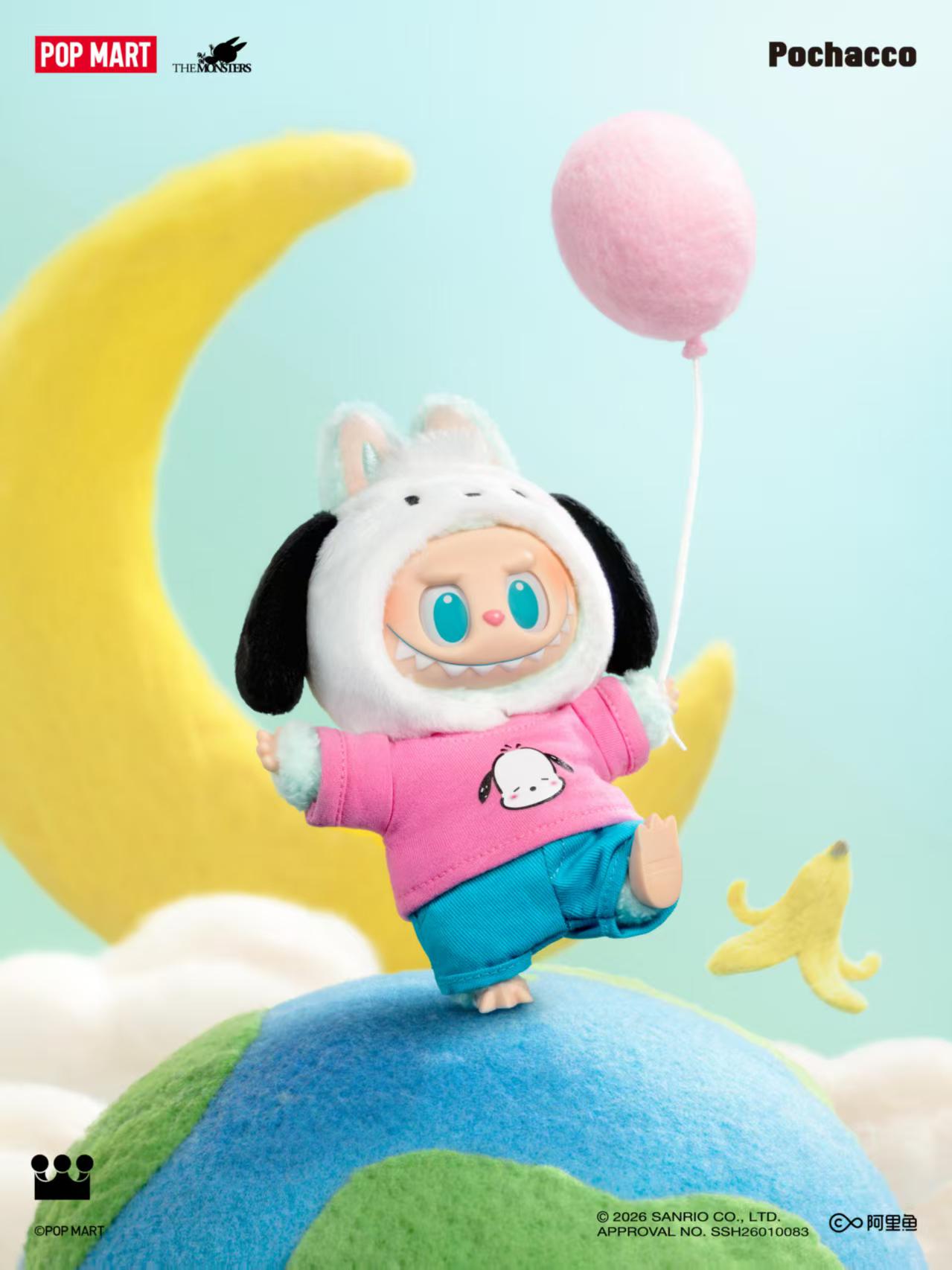 THE MONSTERS × Hello Kitty and Friends Series-Vinyl Plush Pendant Blind Box