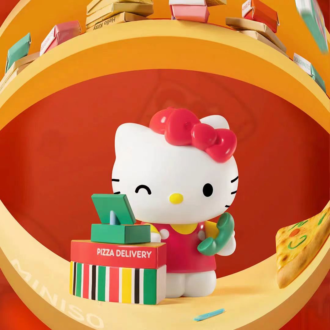 Hello Kitty Pizza Shop Diary Series figures