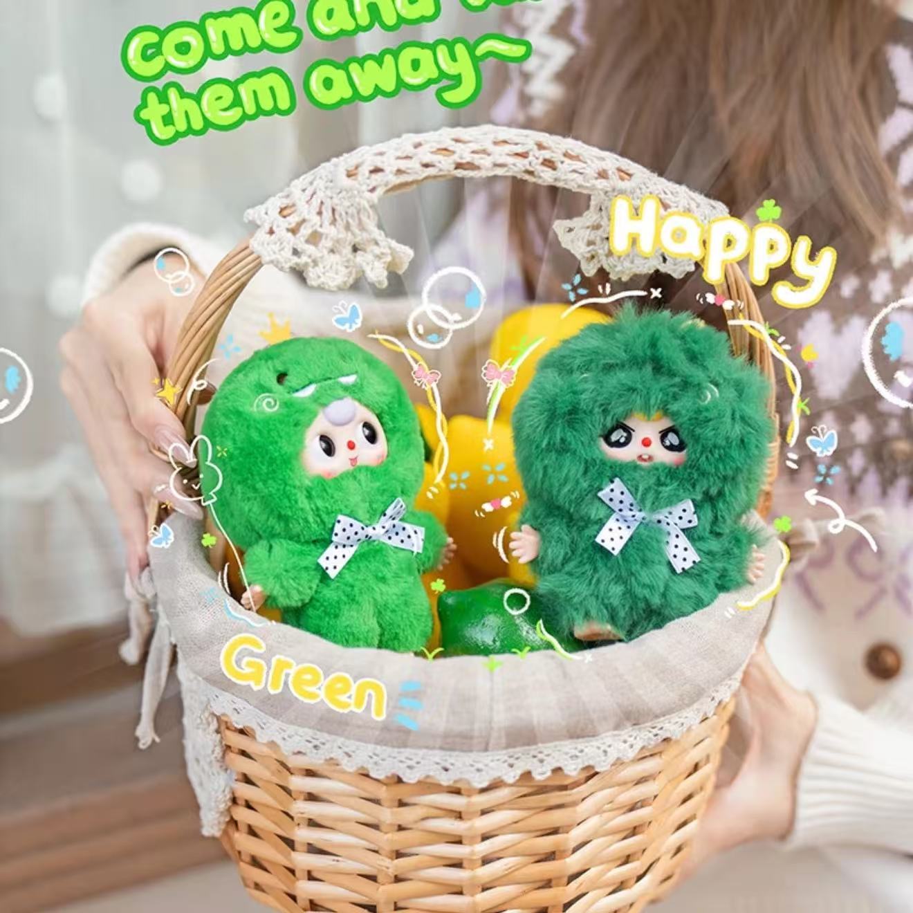 Baby Three Mini Animals World Plush Pendant Series