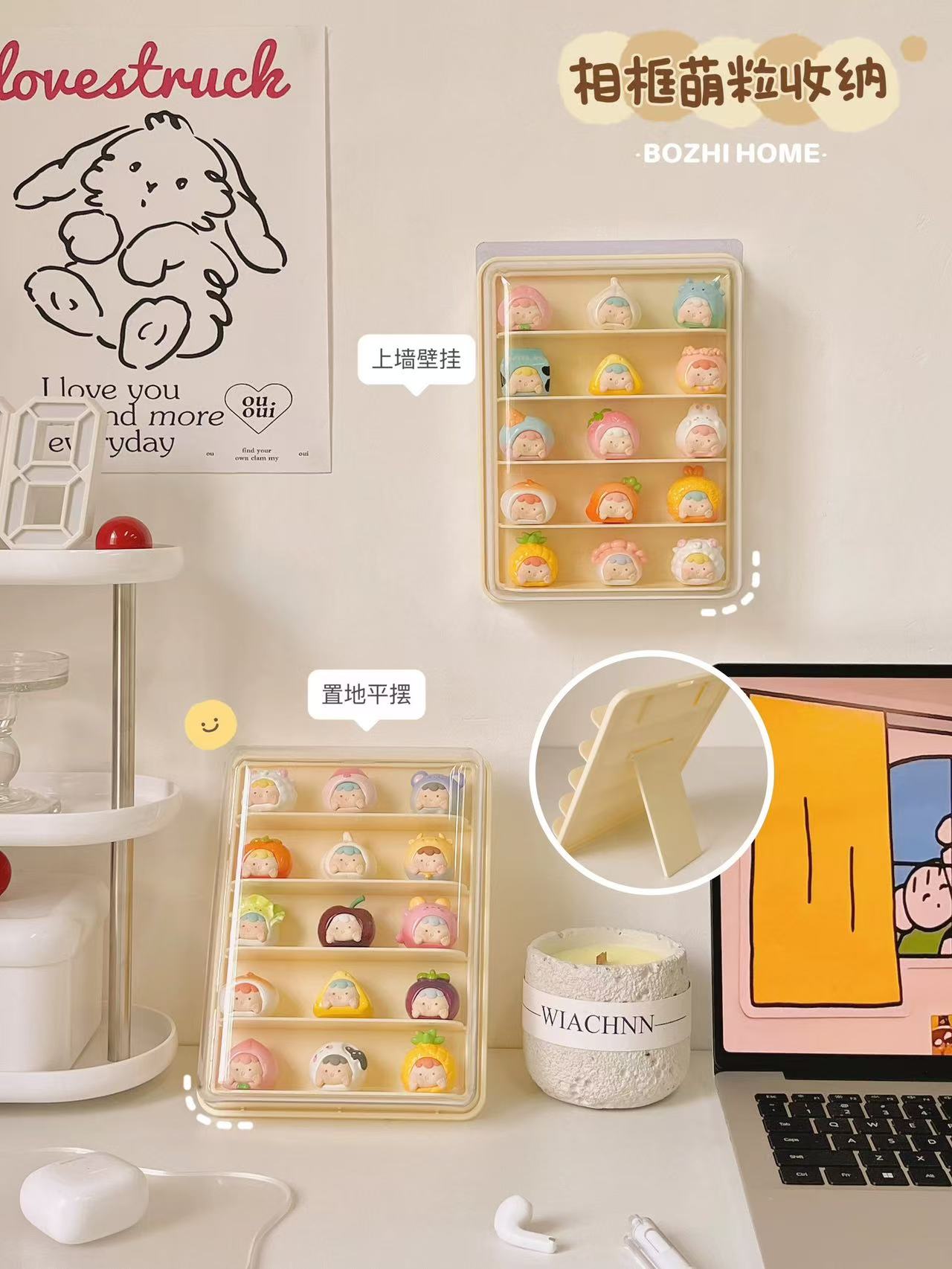 Transparent Acrylic Photo Frame for Pop Bean  Display case(only display case)-PRE ORDER