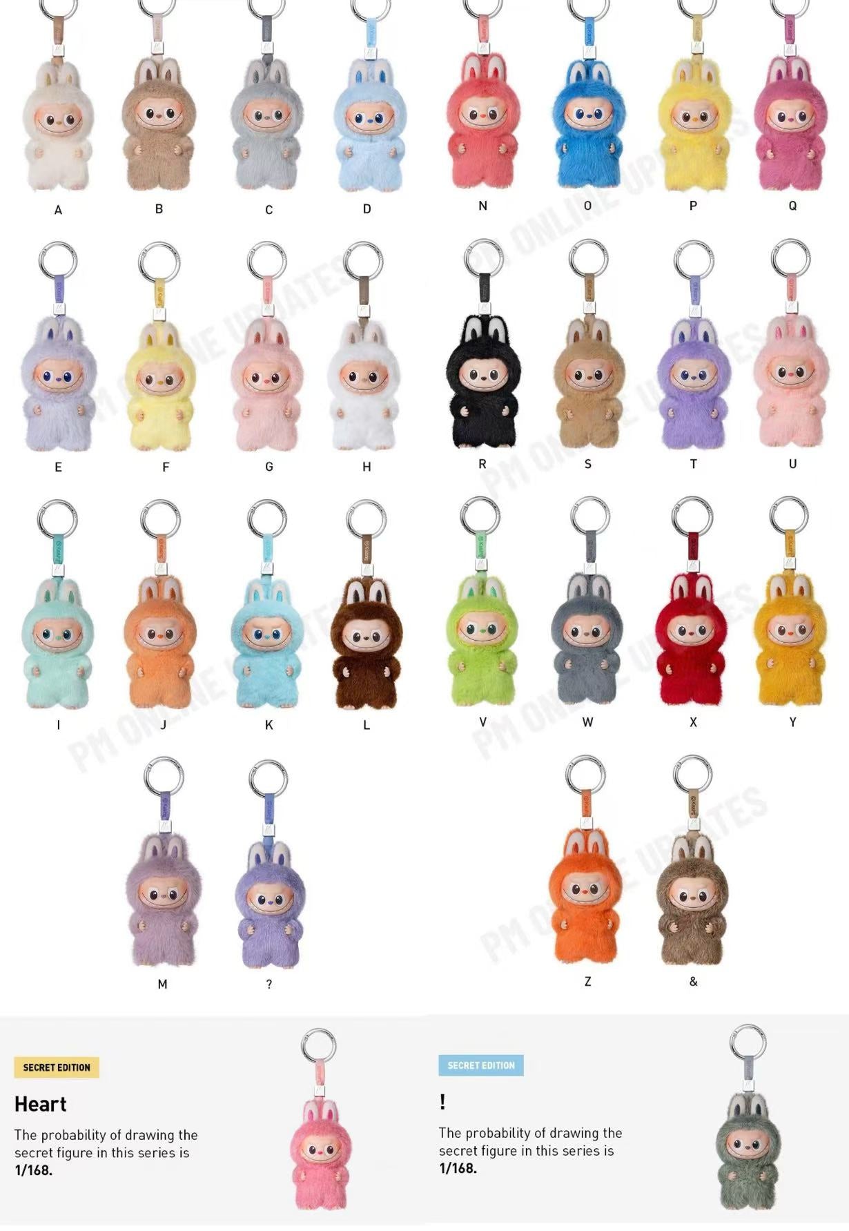 THE MONSTERS PIN FOR LOVE SERIES V4-VINYL PLUSH PENDANT BLIND BOX