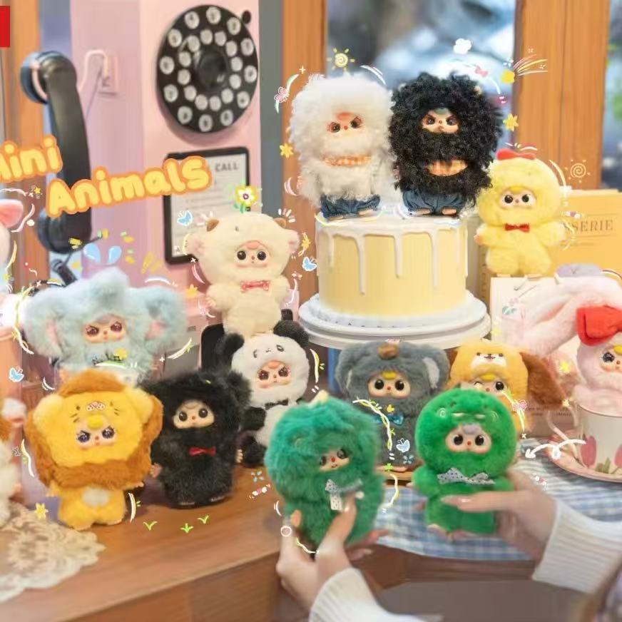 Baby Three Mini Animals World Plush Pendant Series