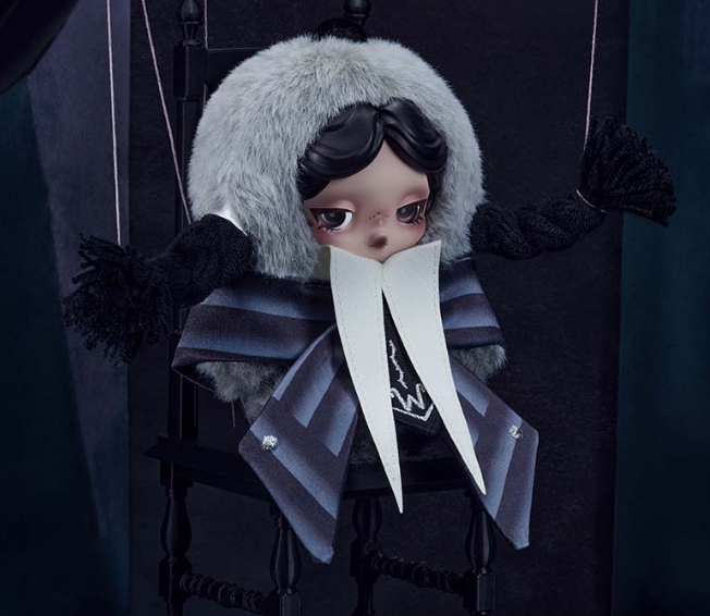 SKULLPANDA x WEDNESDAY PLUSH-Pre order（Nevermore Academy Uniform Version）