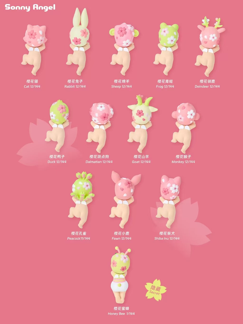 Sonny Angel hipper Cherry Blossom Series-ship around 12-14th