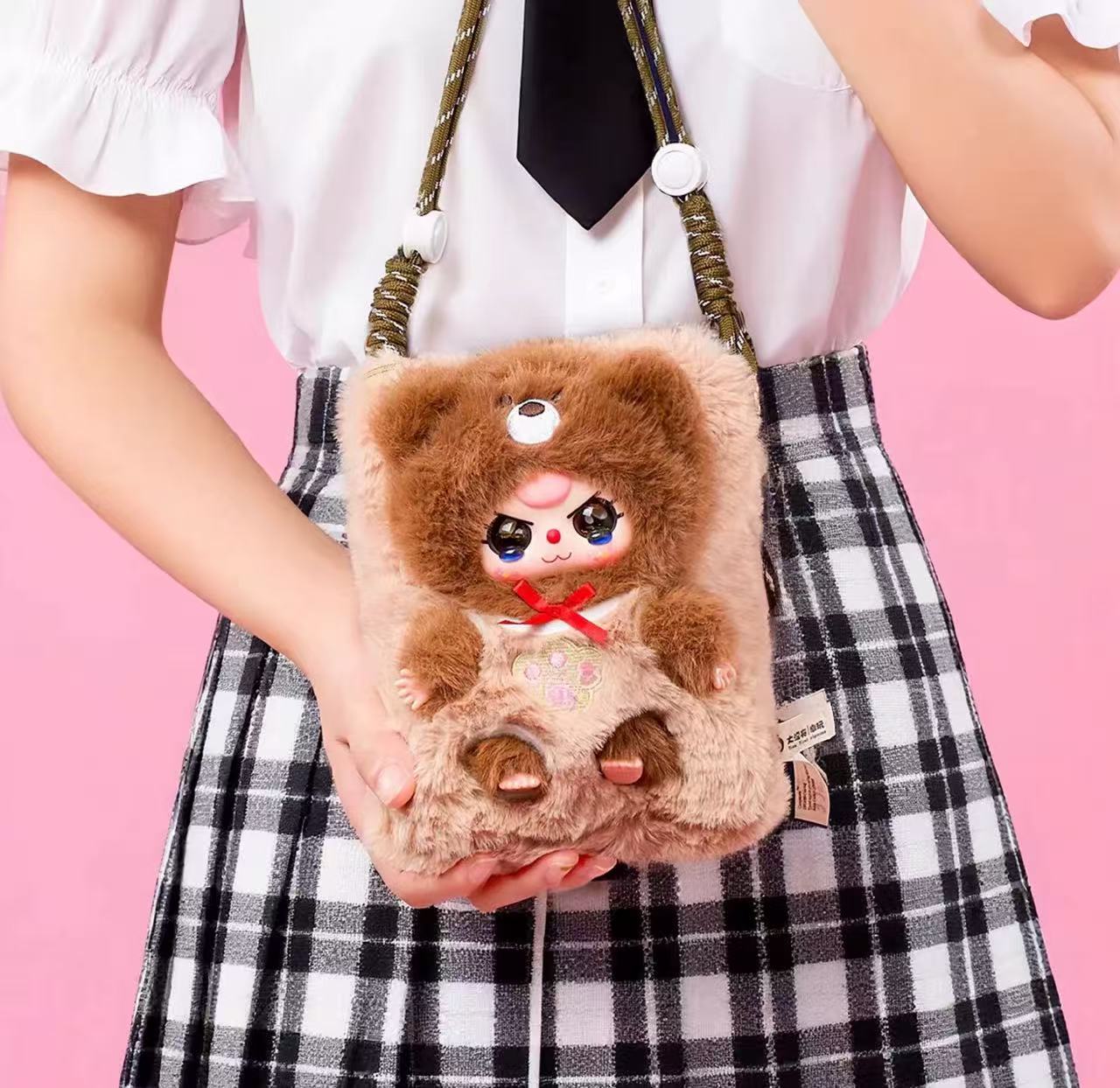 Baby Three Travel Mobile Phone Bag Plush Blind Box