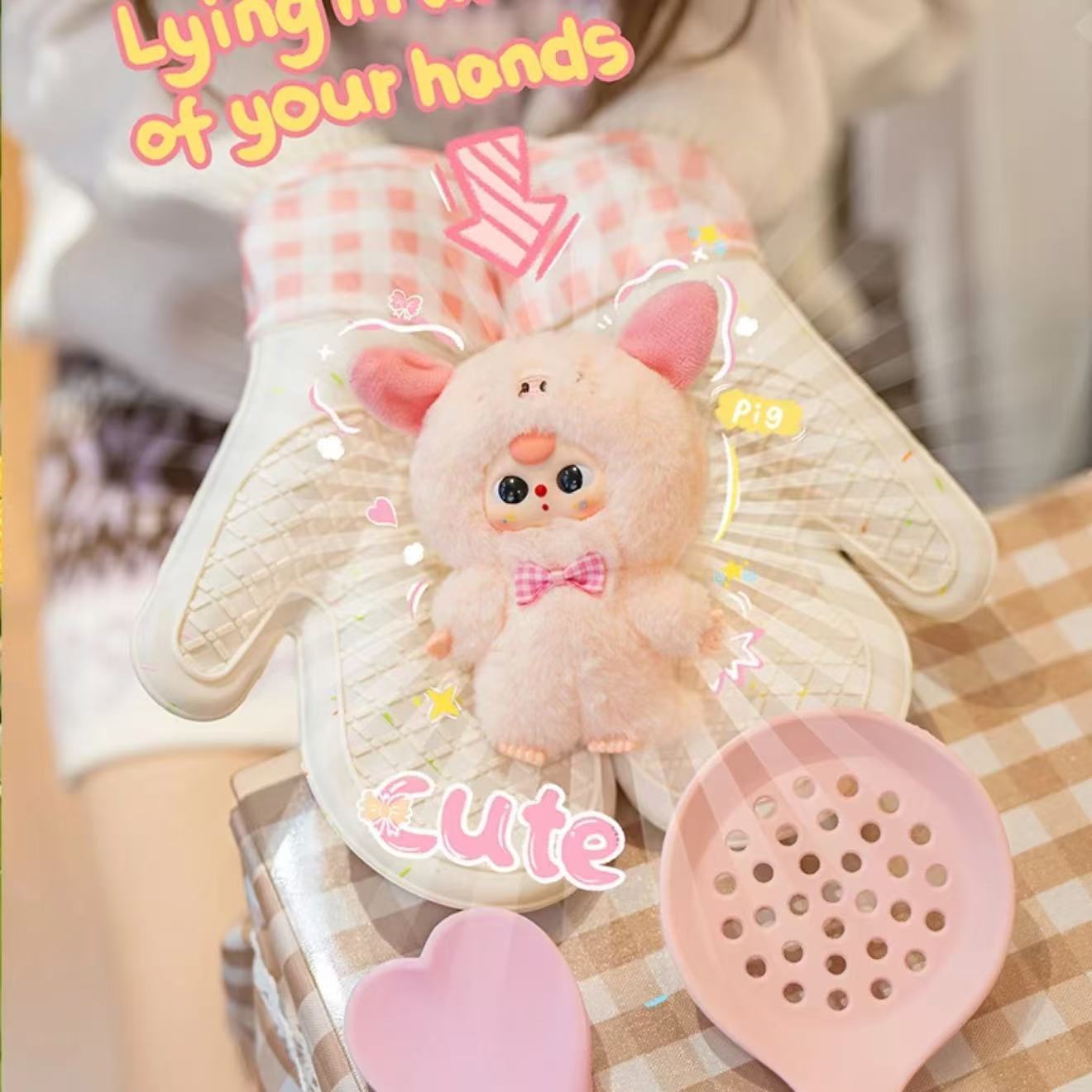 Baby Three Mini Animals World Plush Pendant Series