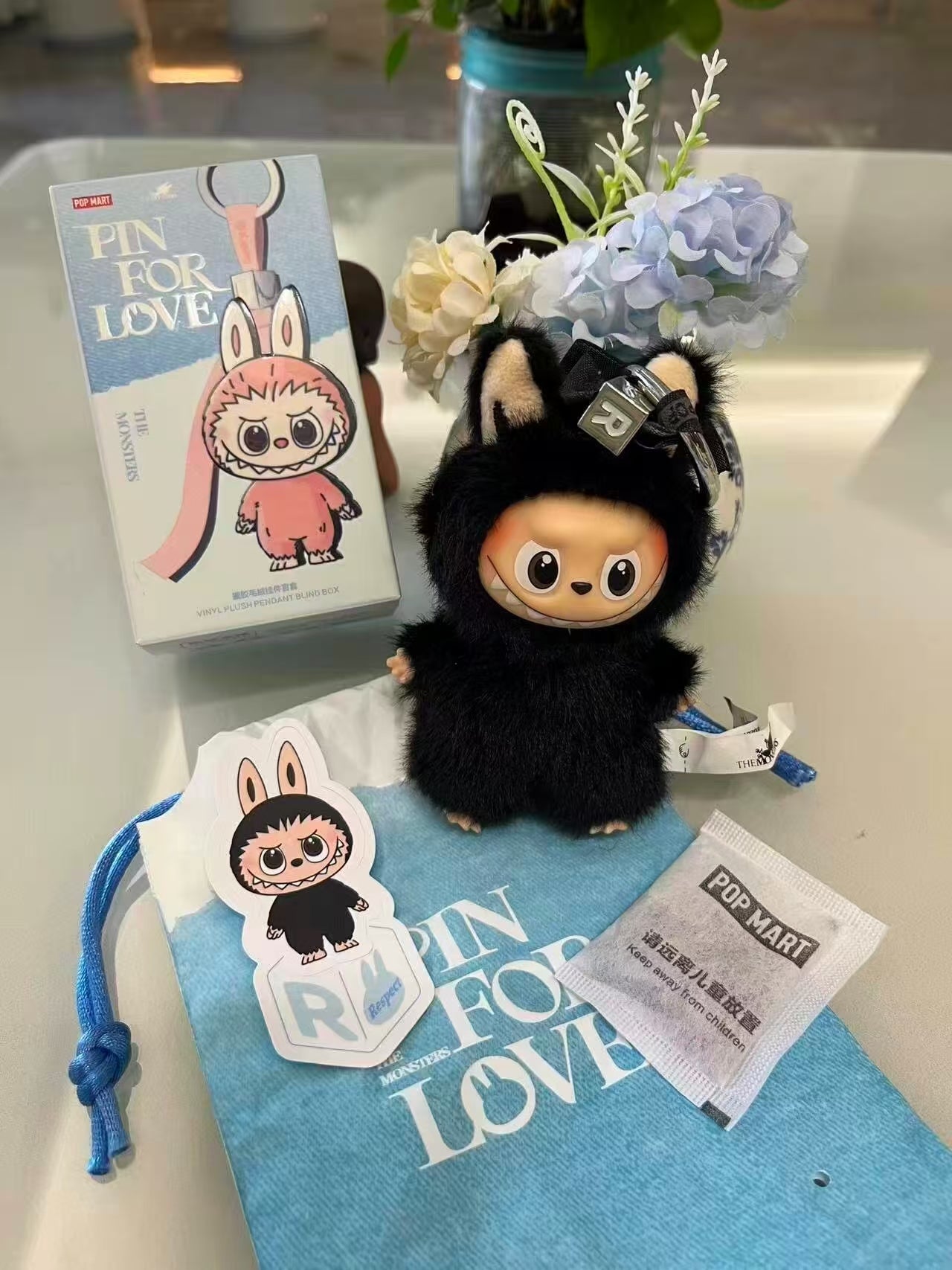 THE MONSTERS PIN FOR LOVE SERIES V4-VINYL PLUSH PENDANT BLIND BOX