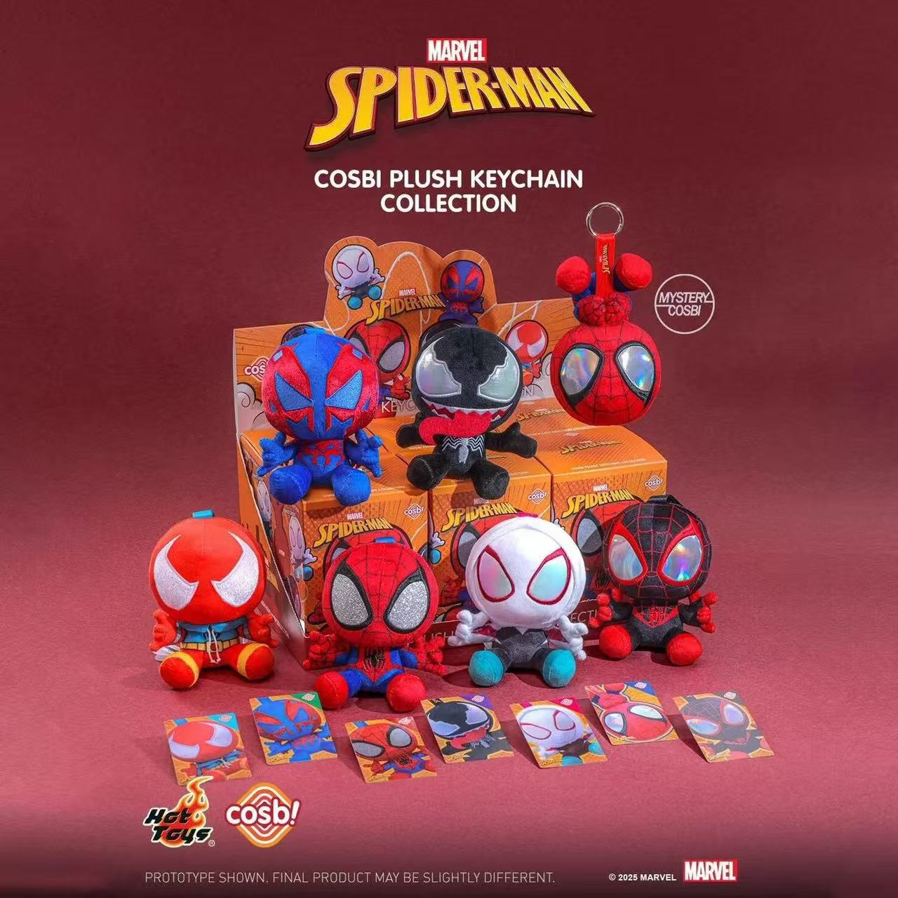 Marvel Spider-man COSBI Plush Keychain Collection