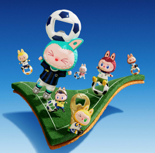 THE MONSTERS × FIFA SERIES - Bottle Opener Fridge Magnet Blind Box