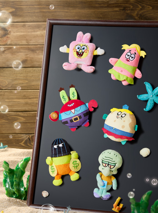 Bikini Bottom One-Day Tour Plush Fridge Magnet Blind Bag