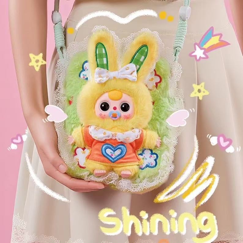 Baby Three Travel Mobile Phone Bag Plush Blind Box